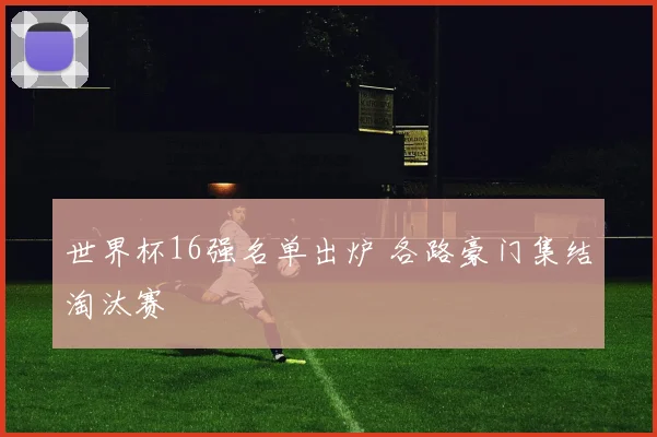 世界杯16强名单出炉 各路豪门集结淘汰赛