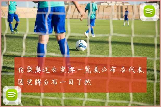 伦敦奥运会奖牌一览表公布 各代表团奖牌分布一目了然